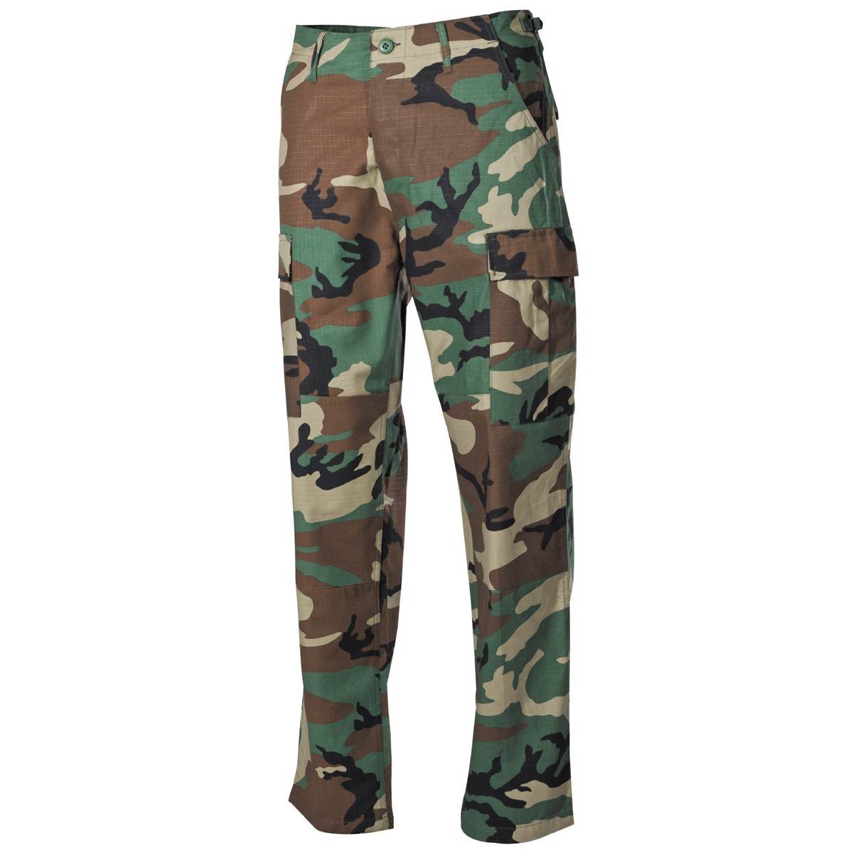 Kalhoty maskáčové US BDU woodland Rip Stop