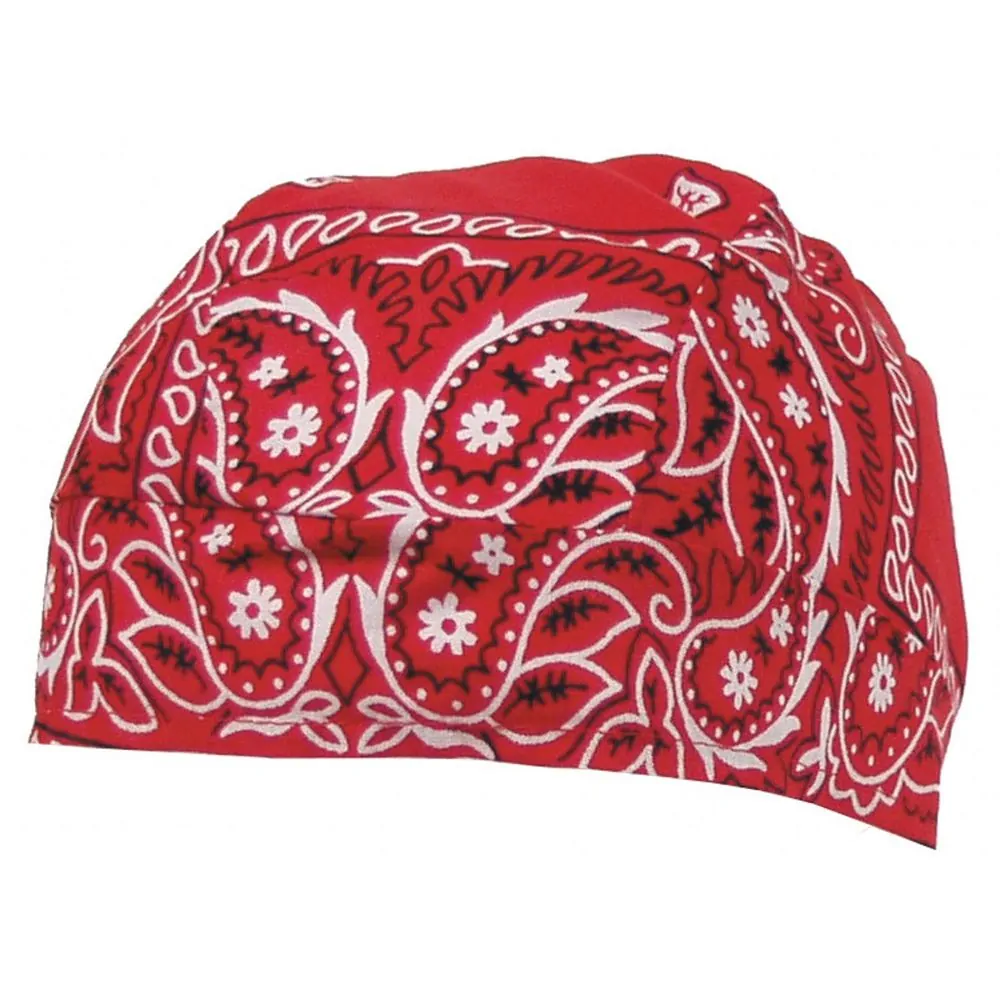 Headwrap paisley červený