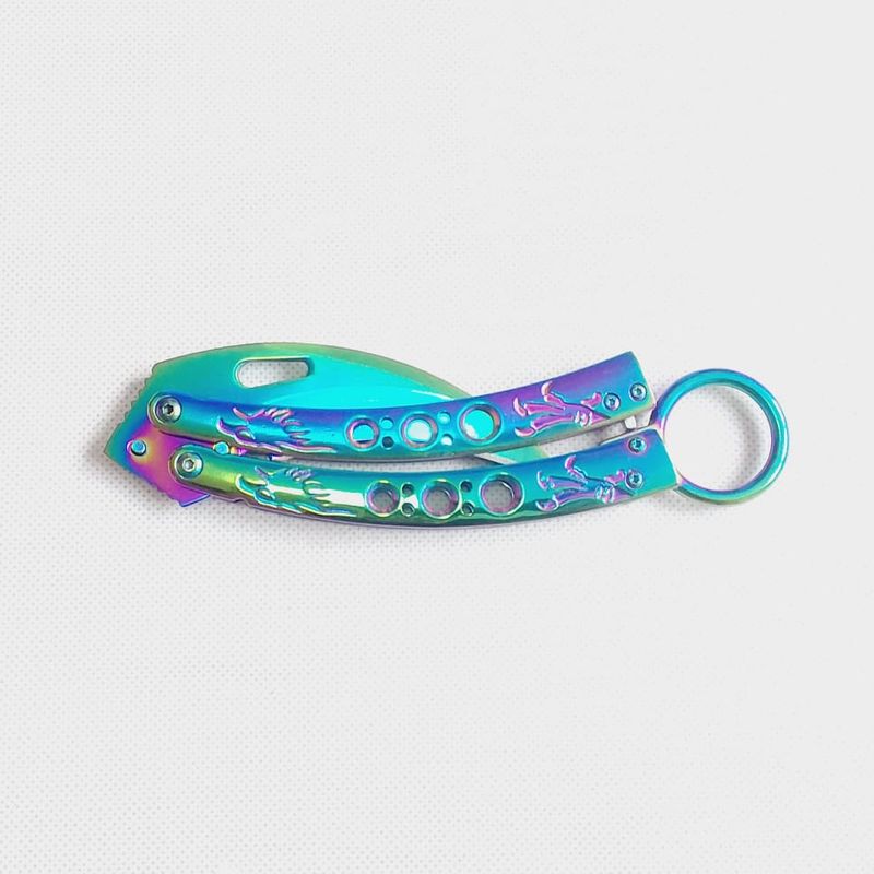 Nůž Motýlek Rainbow Karambit