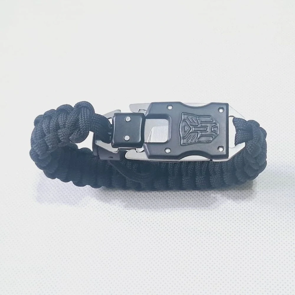 Náramek PARACORD černý nastavitelný