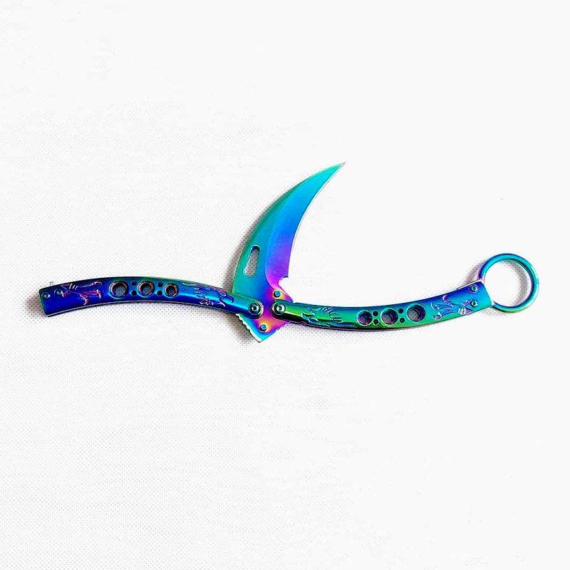 Nůž Motýlek Rainbow Karambit