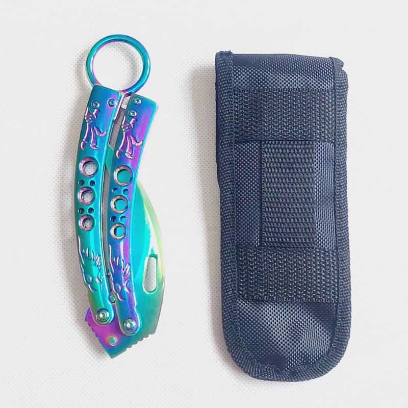 Nůž Motýlek Rainbow Karambit
