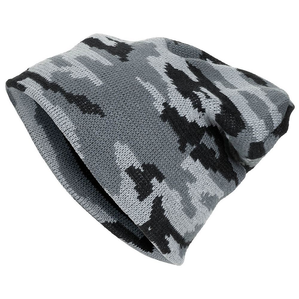 Kulich BEANIE šedý maskáč
