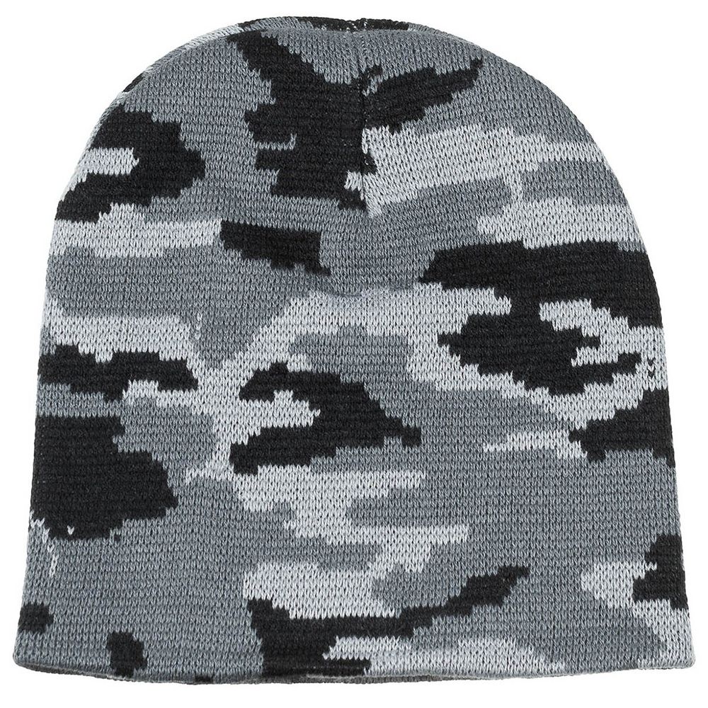 Kulich BEANIE šedý maskáč
