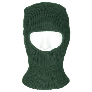 Kukla zimní 1 otvor zelená